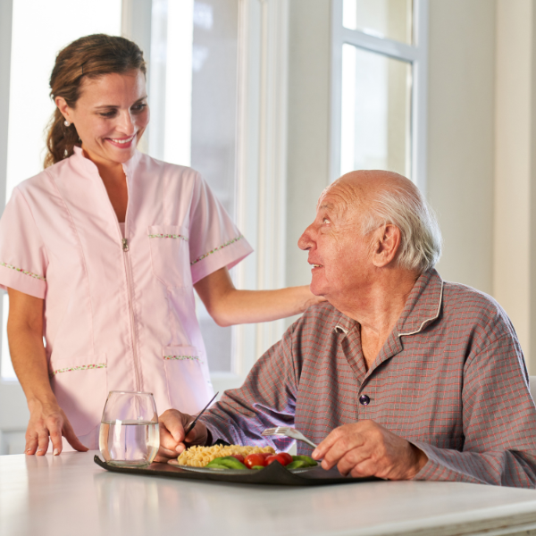 Patient overviewing their careplan and picking what companion care services they will choose